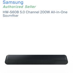 Samsung - HW-S60B 5.0 Channel 200W All-in-One Soundbar