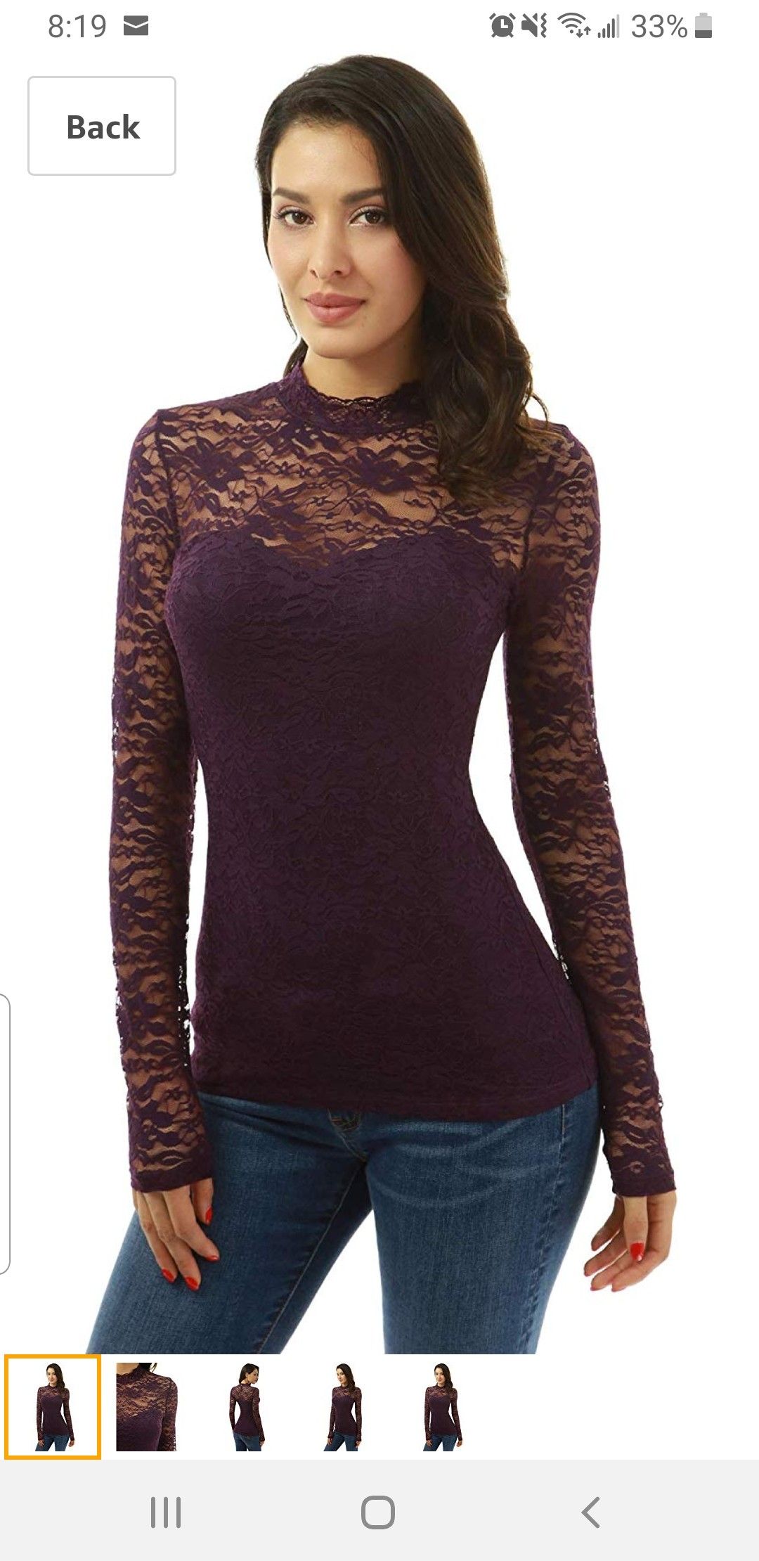 New sexy lace shirts fits M and L