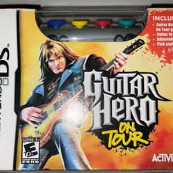 Guitar Hero On Tour CIB For Nintendo DS Verified Controller And Game Work