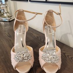 Soft Blush Badgley Mischka Heels - NEW