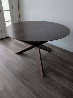 Cb2 apex walnut table used good condition