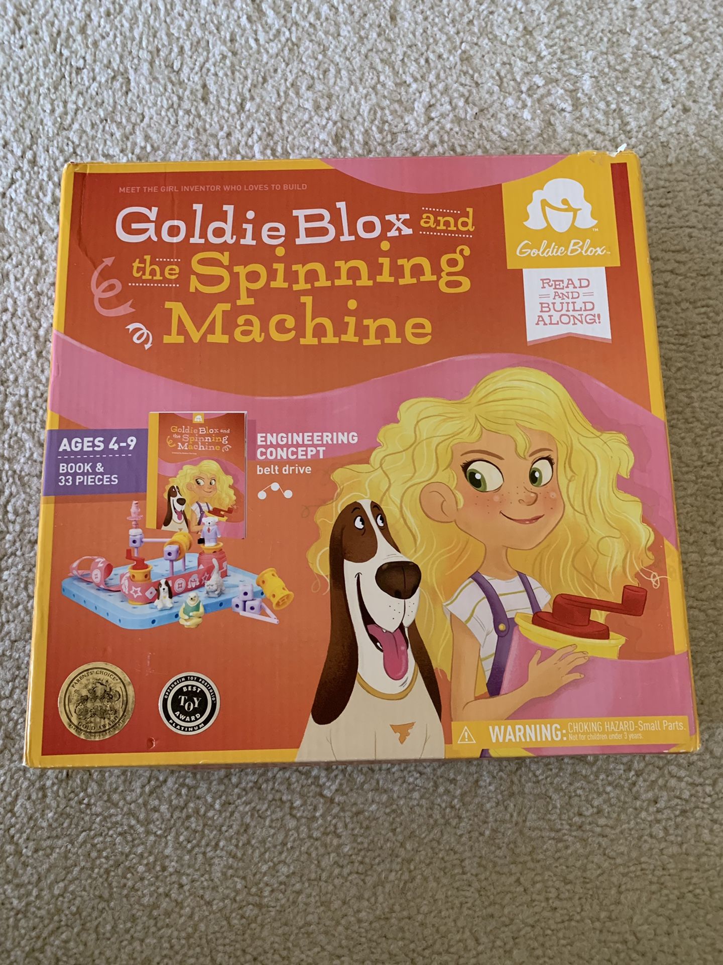 Goldi Blox and the Spinning Machine