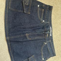 Denim Skirt-cargo