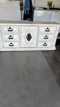 Dresser solid Oakwood refurbished with matching armoire, free nightstand.