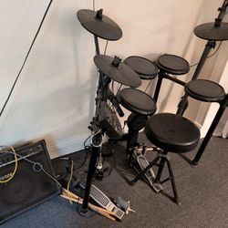 Alexis Nitro Electronic Drum Set With Donner Amp 