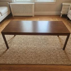 Authentic Jens Risom Mid Century Modern Walnut Coffee Table