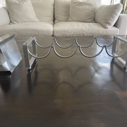 Stainless Steel Napkin Holder & Wine Bottle Rack