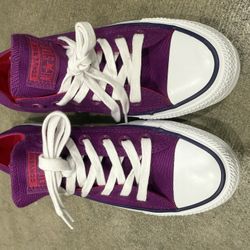 Converse Unisex Icon Violet/Pink Pop/White Shoes 
