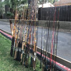 Rods reels heavy yo-yo set ups live baits trolling jigstick