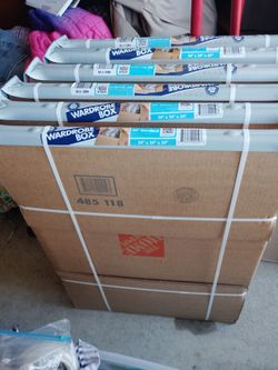 6 brand new wardrobe boxes for moving
