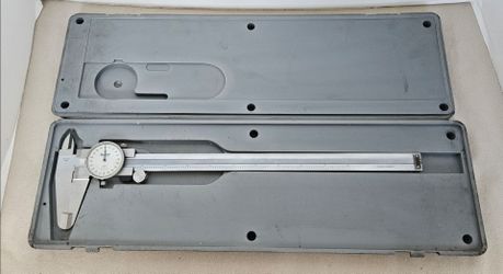 MITUTOYO 505-628 12" Dial Caliper W/ Case~Good Working Condition See Photos