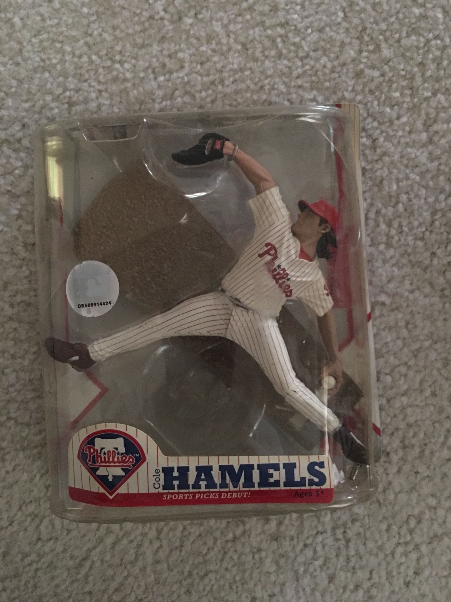 Cole Hamels Action Figure Home Pinstripe Jersey Sports Picks Exclusive asking $20
