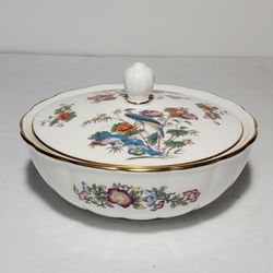 Wedgwood Kutani Crane Covered Bowl