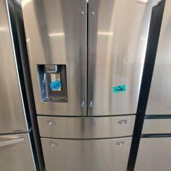 Samsung 4-doors French Door Refrigerator New Scratch And Dent With 6month's Warranty 