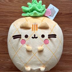 GUND Pusheen Pineapple Scented Squisheen Plush Squishy Toy Stuffed Animal Yellow 11 Inch