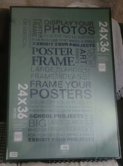 picture frame, 24x36, black