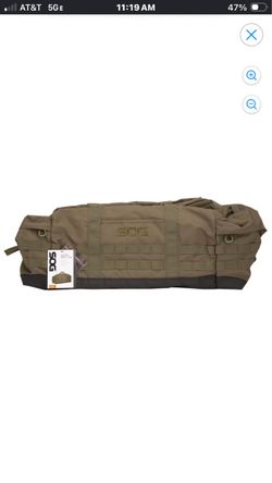 SOG TACTICAL OD GREEN DUFFEL BAG + ADDITIONAL BAG