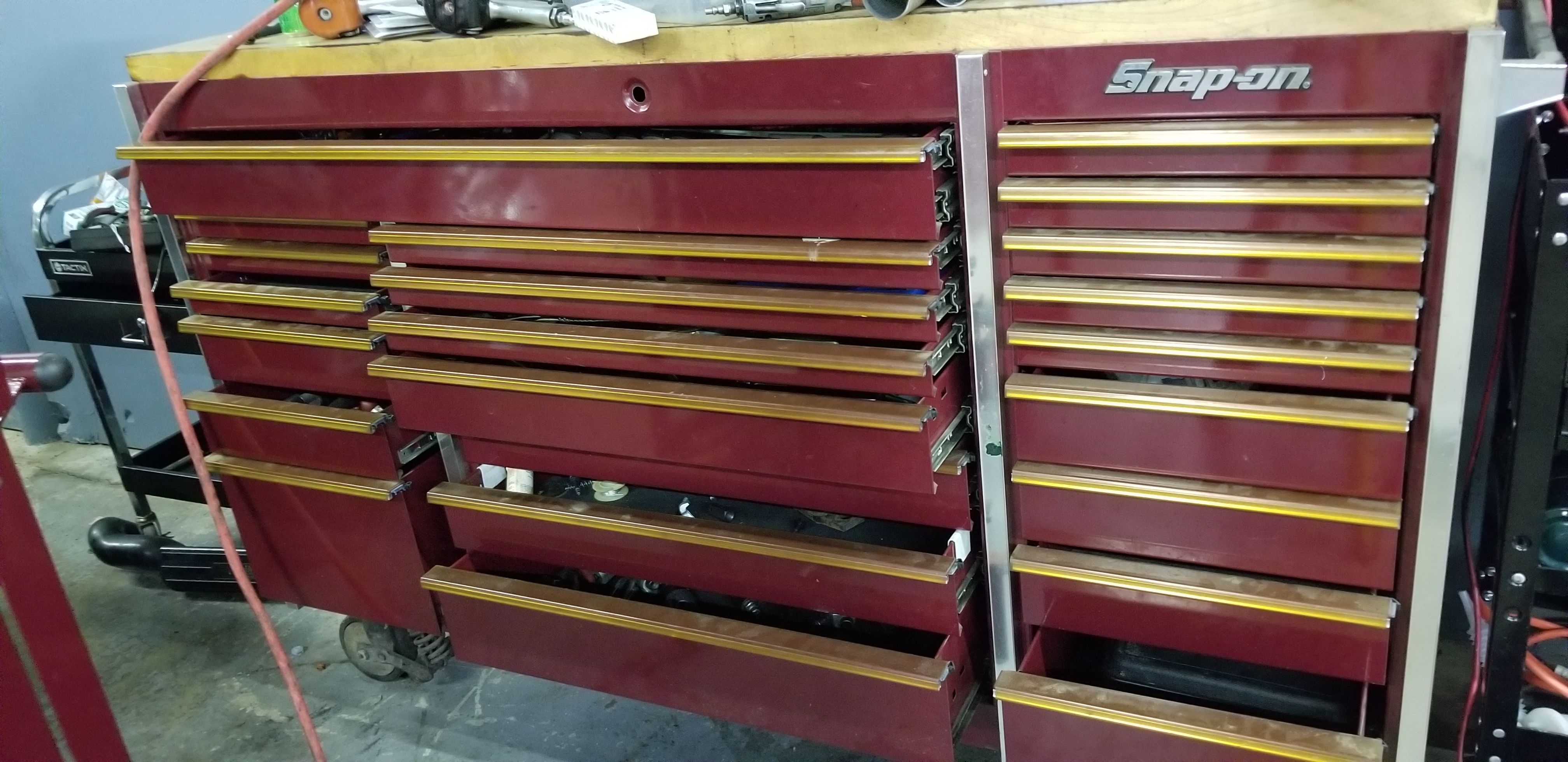 Snap on tool box