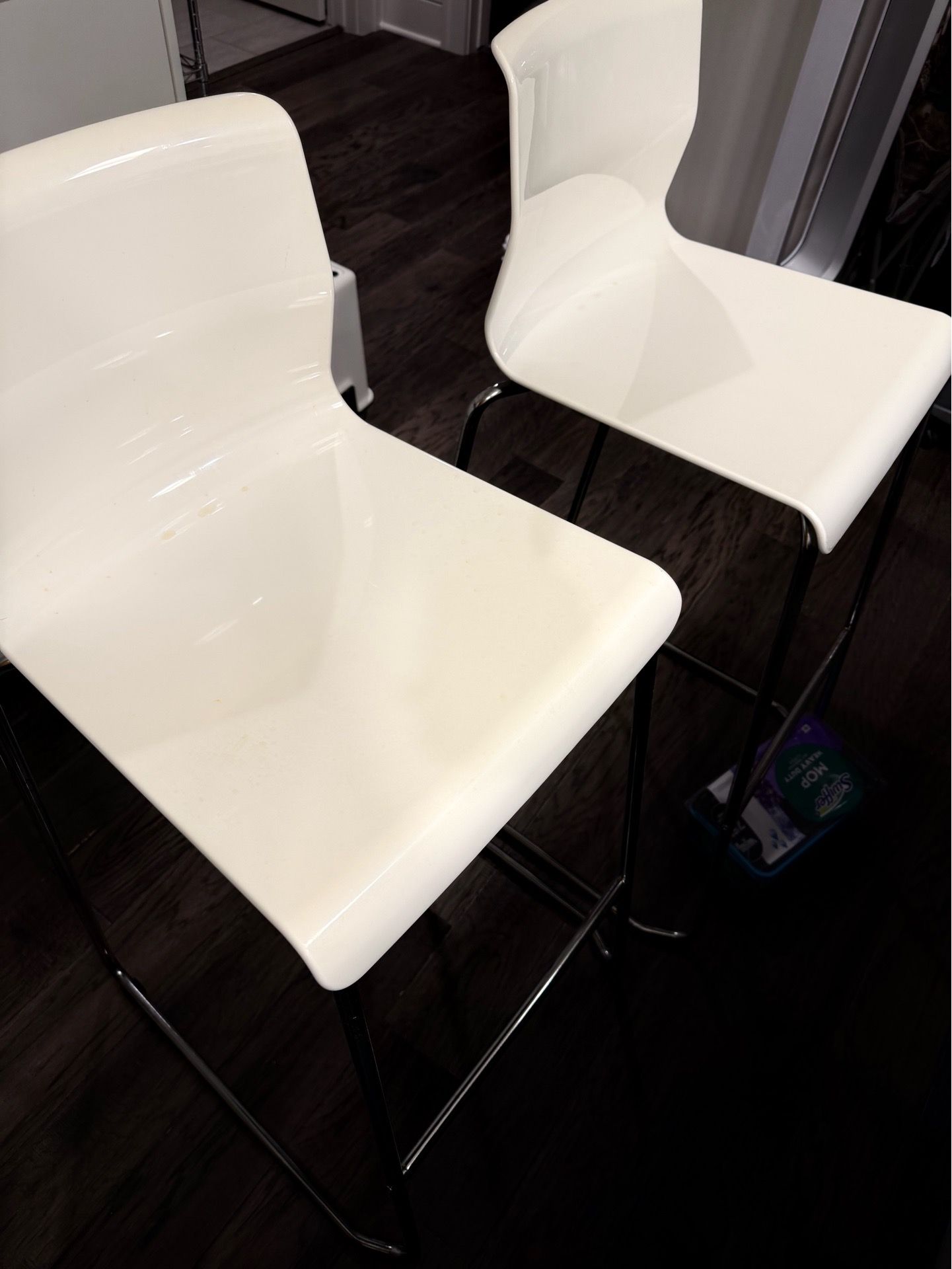 2 Stackable Bar Stools - Good Condition