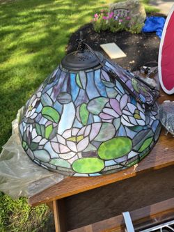 WATERLILLY PRINT HANGING LAMP