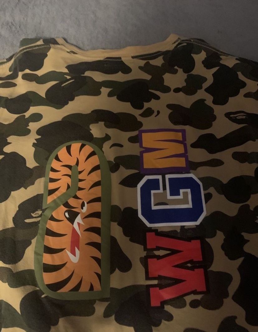 Bape 1st Camo WGM Shark Tee