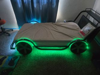 Kids Car Bed with LED Lights