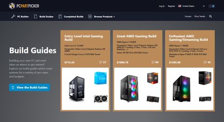 Custom PCPartPicker Parts Lists