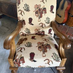 Cowboy rocking chair