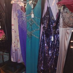 PARTY DRESSES and JEWELRY (GE) PRICE EACH! 