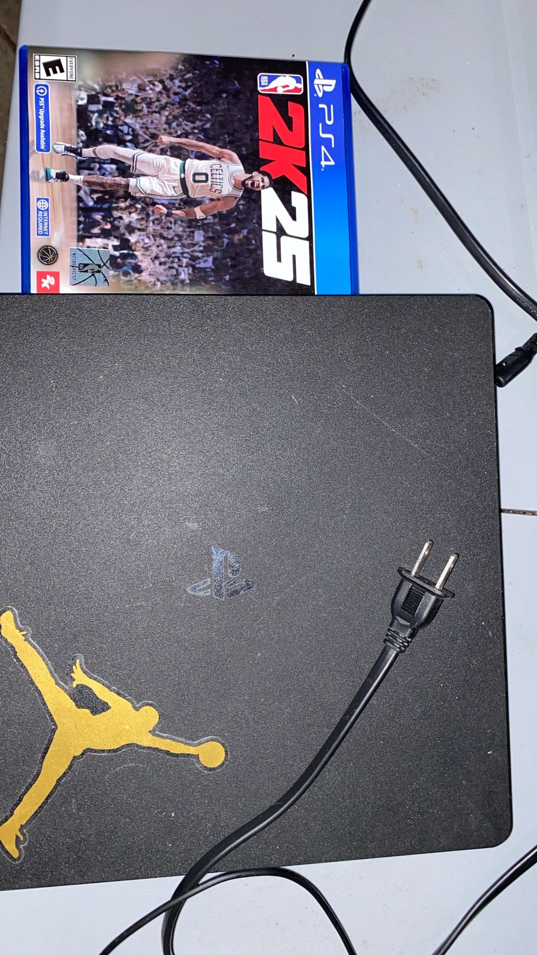 PS4 Console With A Game And 2 Controllers