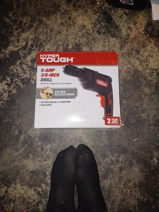 Hyper Tough 5 Amp 3/8 Inch Drill