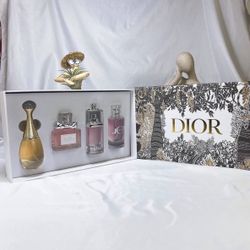 Dior Women's Fragrance Gift Set 4 Bottles Perfume Collection Gift Sets