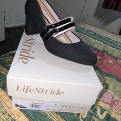 Lifestride Black Dress Heels