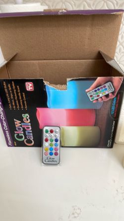 Flameless Color— changing candles
