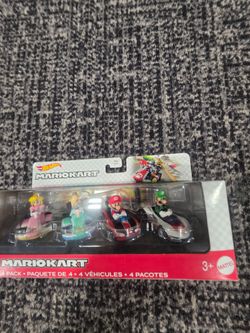 Hot Wheels Mario Kart 4-Pack Die-Cast Set
