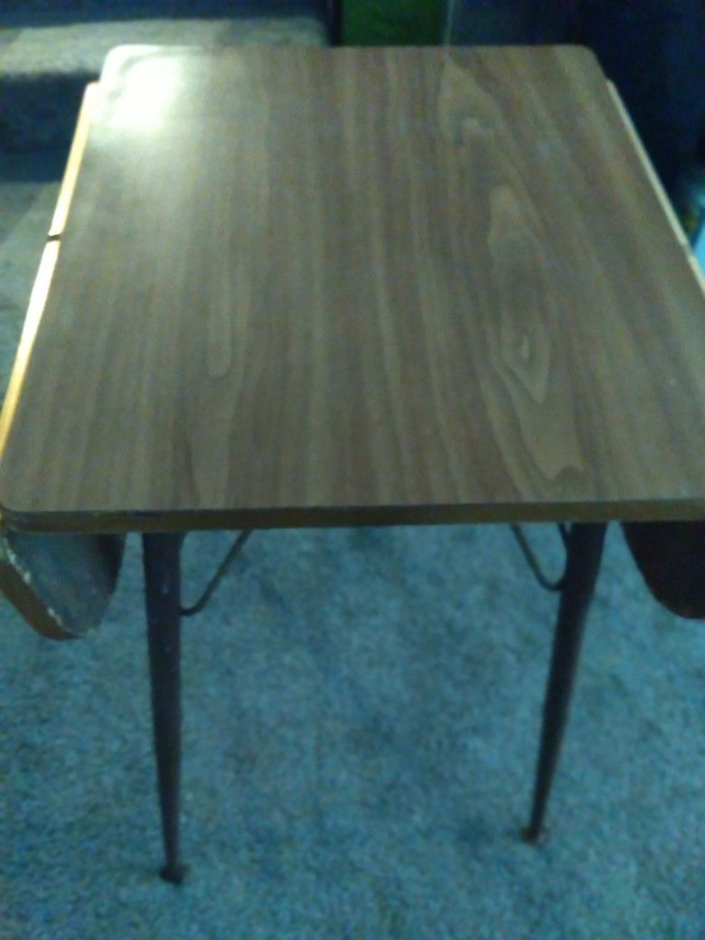 For Sale Antique Table , 2ft Across With Sides Down 3 Ft Opened .30 In Tall .