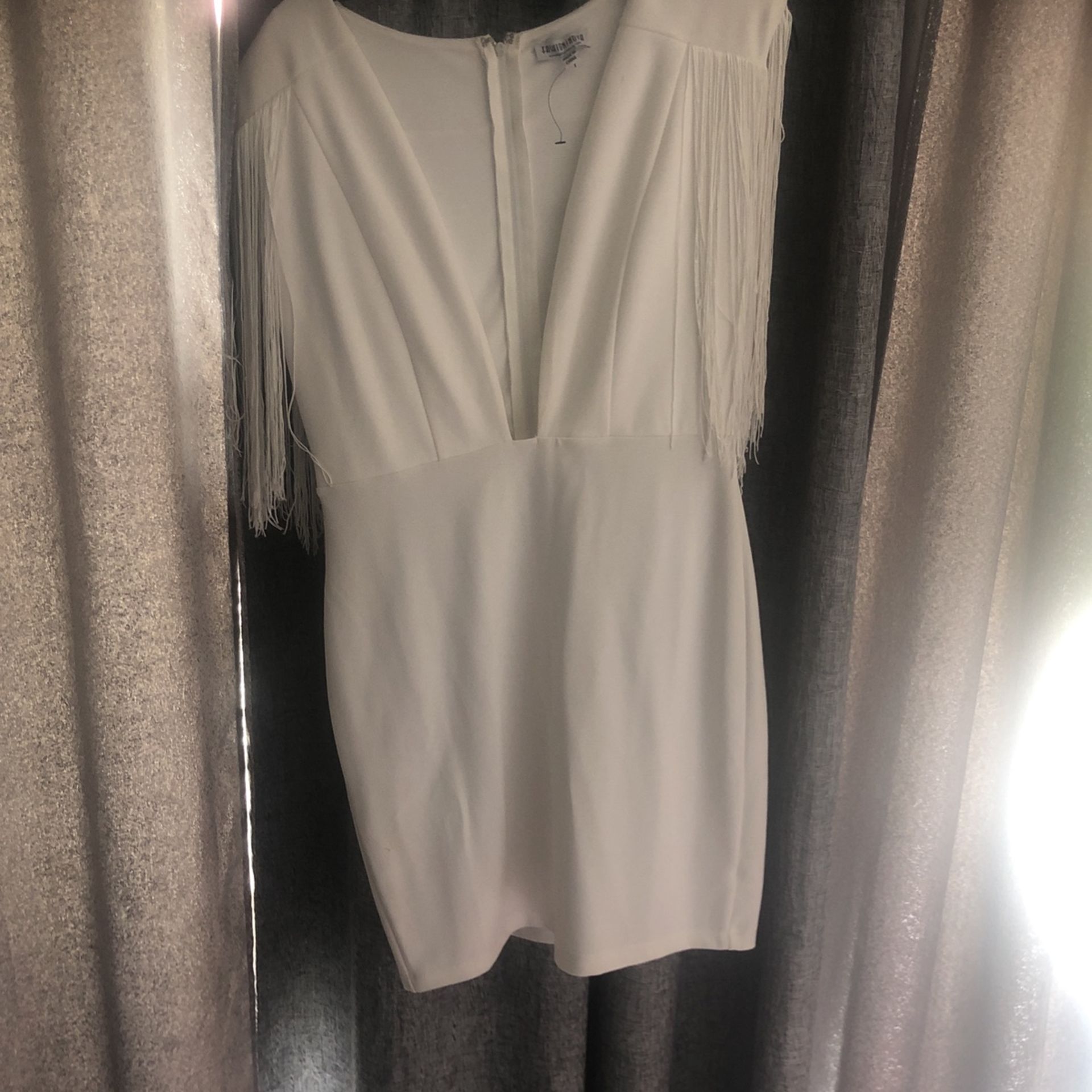 White Dress With Fringe