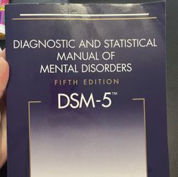 DSM-5 Diagnostic and Statistical Manual of Mental Disorders, 5th edition