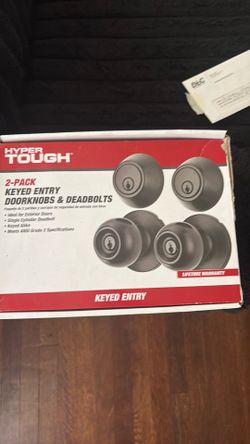 Door knobs and deadbolts 2 pack