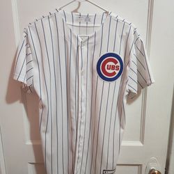 Chicago Cubs Baez Jersey Youth XL & Souvenir Baseballs