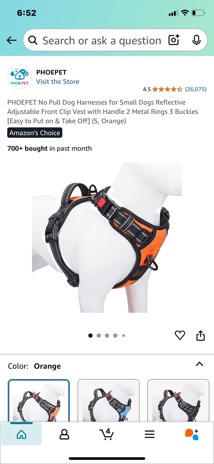 New Small Dog Harness Phoepet