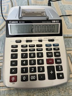 Canon P23-DHV Printing Calculator 12 digit Euc w/ 12 rolls paper (2 1/4" x 130')