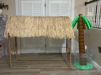 Tiki bar/ luau party decor