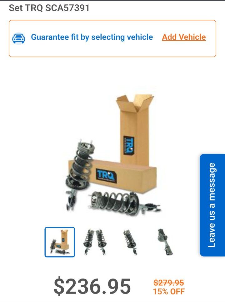 Brand New Rear Shock Assemblys For Toyota Highlander 2008-2013 & Toyota Venza 2013-2016