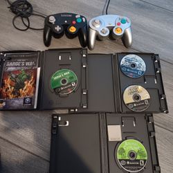 Nintendo Gamecube Controllers, And Games