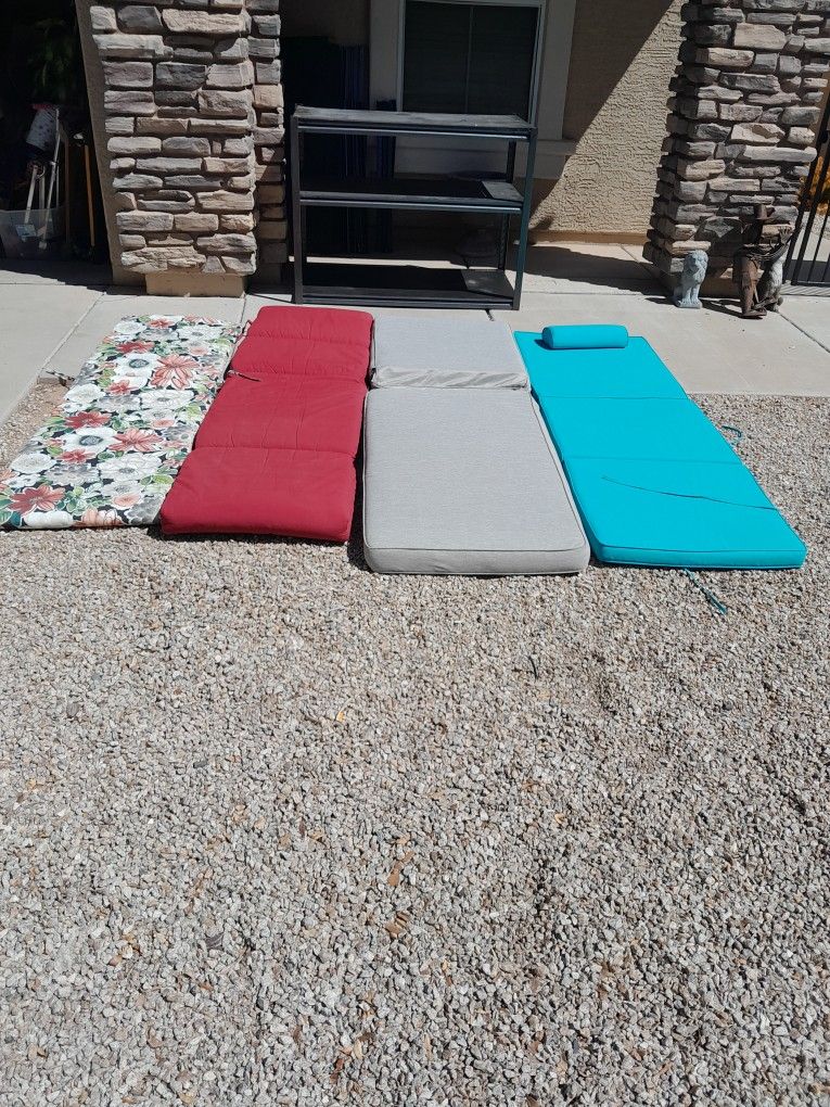 Singles Outdoor Patio Chaise Lounge Pool Chair Cushions $15-$22 Each See All Photos