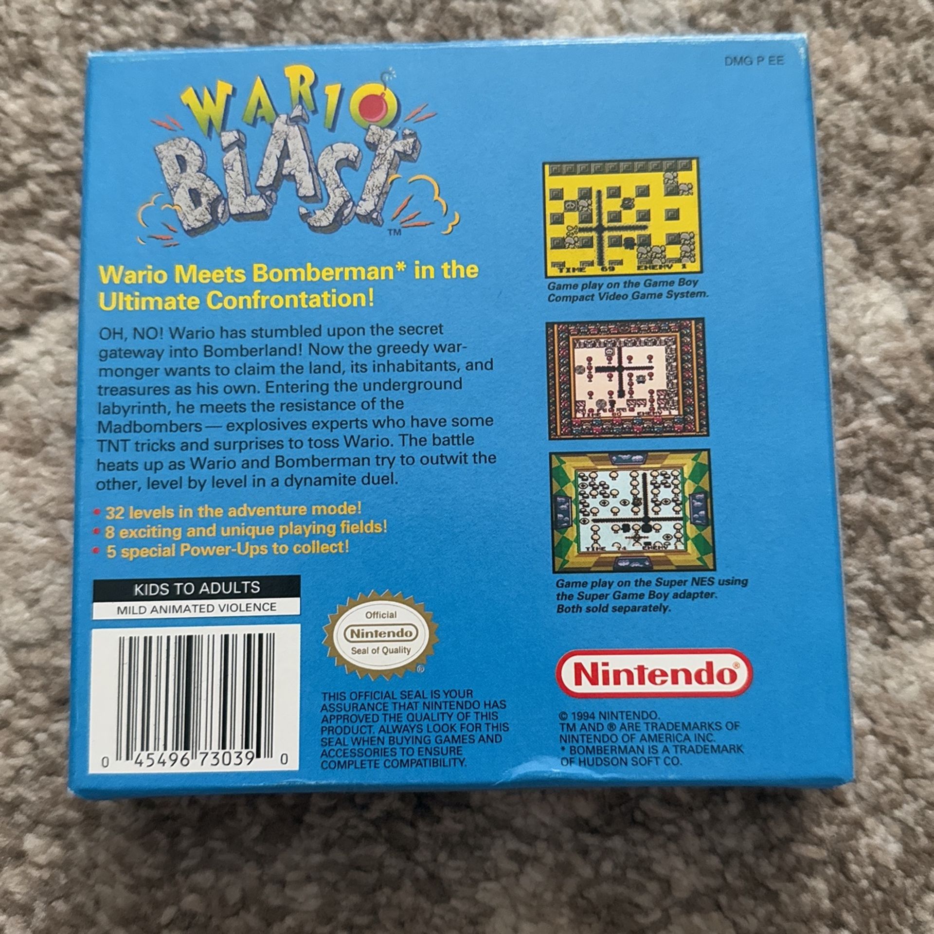 Wario Blast For Nintendo Gameboy
