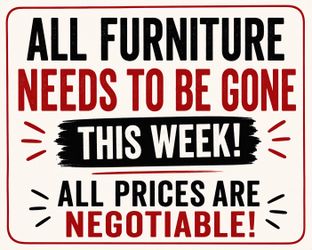 MOVING SALE