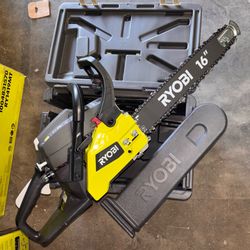RYOBI 16 in. 37cc 2-Cycle Gas Chainsaw with Heavy-Duty Case