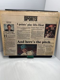 Florida Marlins Inaugural Newspaper - Section V